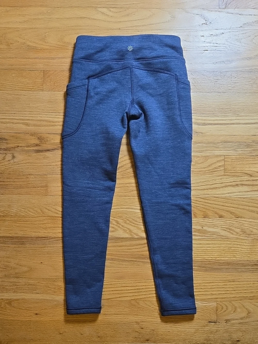 Athleta Girl blue Polartec Stash tights leggings, 8/10